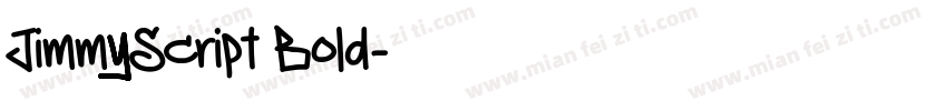 JimmyScript Bold字体转换